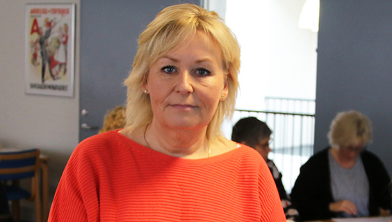 Social- og sundhedshjælper Gitte Jespersen har været til løncafé i FOA Nordjylland.